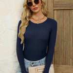 Nadorine Women's Long Sleeve Knitted Shirt (DE Only)