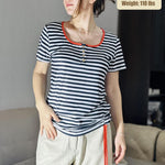 Womens Tops Short Sleeve Summer Henley Shirts