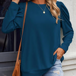 Nadorine Tunic Tops for Women Casual Crew Neck Pullover