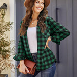 Nadorine Checked Shirt Women's Long Sleeve Costume Blouse (DE Only)