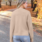 Nadorine Women's Short Cardigan Knitted V-Neck with Buttons