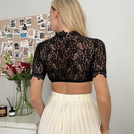 Nadorine Dirndl Blouse Women's Lace Short Sleeve Blouse (DE Only)