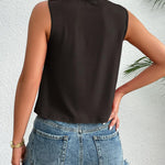 Zeagoo Women's Summer Crop Tank Tops 2024 Casual Crewneck Cropped Tops Graphic Loose Fit Sleeveless Shirts