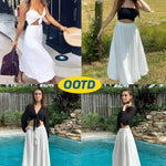 Nadorine Skirt Long Elegant Skirts High Waist Maxi Skirt (DE Only)