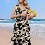 Nadorine Casual Dress Sleeveless Midi Swing Tank Sundress