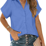 Nadorine Women's Blouse Short Sleeve Shirts (DE Only)