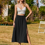 Nadorine Skirt Women's Elegant Printed Skirt Boho Beach Skirt (DE Only)