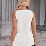 Nadorine Women Summer Tops Cute Tank Tops V Neck 2024 Trendy Fashion Sleeveless Shirts