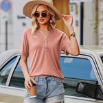 Zeagoo Women's T-Shirt Short Sleeve Basic Long Blouse (DE Only)