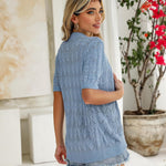 Nadorine Short Sleeve Crochet Cardigan
