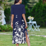 Nadorine Women Floral Summer Dress Casual Beach Dress