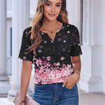Zeagoo Womens Casual Short Sleeve V Neck Shirts