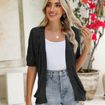 Nadorine Short Sleeve Crochet Cardigan