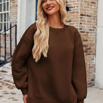Zeagoo Womens Oversized Sweatshirts Hoodies Fleece Crew Neck Pullover