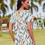 Zeagoo Womens Short Sleeve Tunic Shirts Floral Print Tops