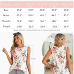 Nadorine Summer Tank Top for Women Pleated High Neck Tops