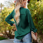 Nadorine Blouses for Women Silk Button Down Shirts