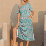 Nadorine Women Floral Summer Dress Casual Beach Dress