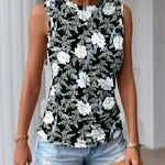 Nadorine Ruched Tank Tops Dressy Casual Shirts