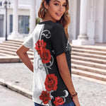 Zeagoo Womens Casual Short Sleeve V Neck Shirts