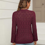 Nadorine Women's Lightweight Crochet Cropped Cardigan