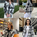 Nadorine Women's Checked Shirt-Jacket (DE Only)