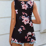 Nadorine Women V Neck Lace Tank Tops