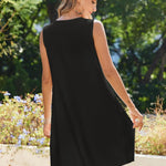Nadorine Casual Boho Sleeveless Sundresses with Pockets
