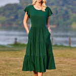 Nadorine Summer Dress Women's Dresses Short Sleeve Dress (DE Only)