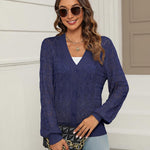Nadorine Women's Lightweight Crochet Cropped Cardigan