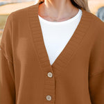 Nadorine Women's Open Front Oversized Soft Knit Sweater Cardigan