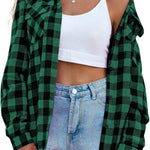 Nadorine Checked Shirt Women's Long Sleeve Costume Blouse (DE Only)