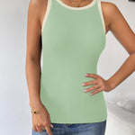 Nadorine 2 Pack Tank Tops Sleeveless Ribbed Shirts