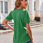 Nadorine Blouse Women's V-Neck Casual T-Shirt (DE Only)