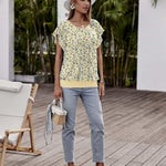 Nadorine Women's Blouse Batwing Blouse Shirts (DE Only)