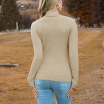 Zeagoo Women's Turtleneck Sweaters Fitted Long Sleeve Shirts