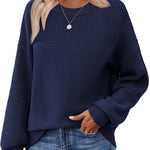 Nadorine Cozy Crewneck Chunky Knit Sweater (US Only)