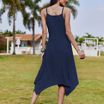 Nadorine Women Midi Dress Bohemian Beach Cover Up Dress