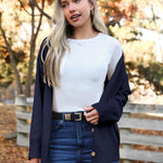 Nadorine Women's Oversized Button Sweaters Open Front Cardigans