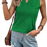 Nadorine Sleeveless Summer Casual Basic Shirts