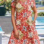 Zeagoo Womens Summer A-Line Flowy Dress with Pockets