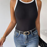 Nadorine 2 Pack Tank Tops Sleeveless Ribbed Shirts