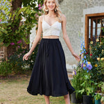 Nadorine Skirt Long Elegant Skirts High Waist Maxi Skirt (DE Only)