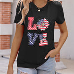 Nadorine Flag Shirts Short Sleeve Patriotic Shirt 4th of July Tee