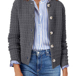 Nadorine Women's Comfy Button Down Knit Cardigan (US Only)