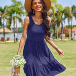 Nadorine Women Summer Dresses Sleeveless Casual Tank Dress