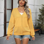 Nadorine Cardigan Long Sleeve Crochet Shrug Soft Knit Sweater