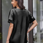 Satin Silk Blouse Tops - Nadorine (Us Only)