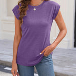 Zeagoo Womens 3 Pack Crewneck Cap Sleeve Tank Tops