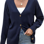 Nadorine Women's Oversized Button Sweaters Open Front Cardigans